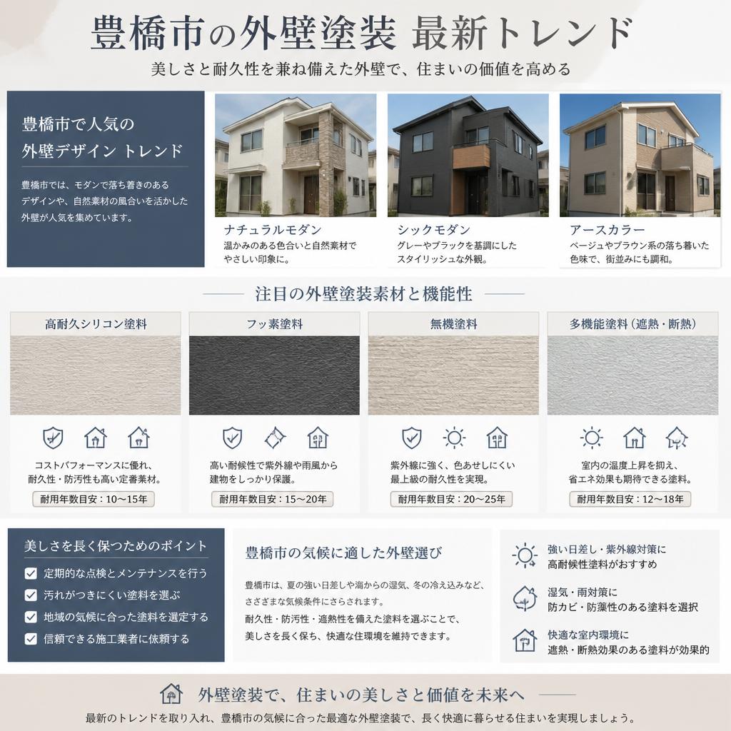 最新の外壁塗装トレンド