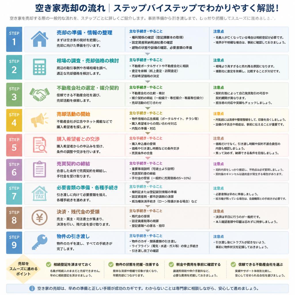 売却手続きの流れ