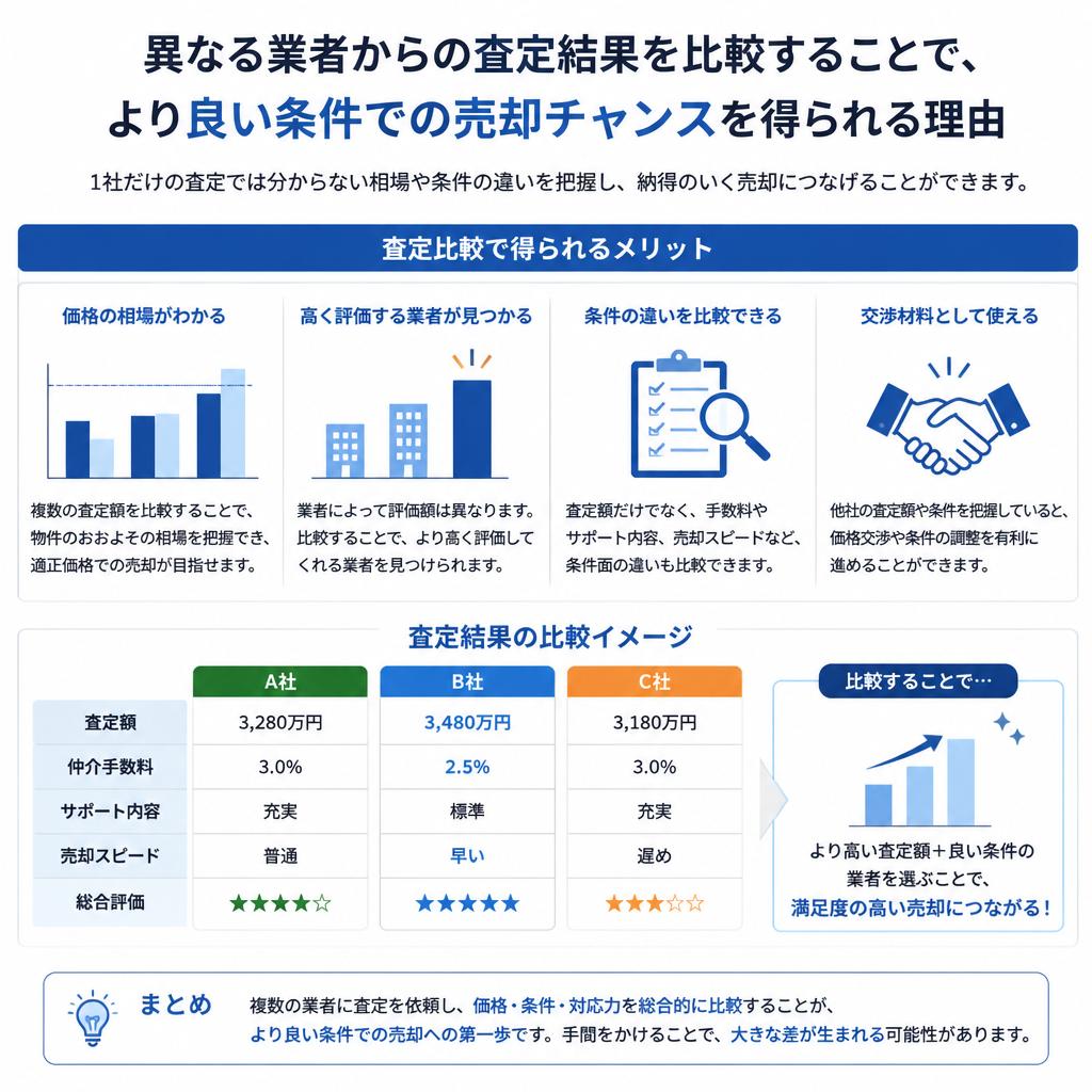 3. 複数の査定を比較するメリット