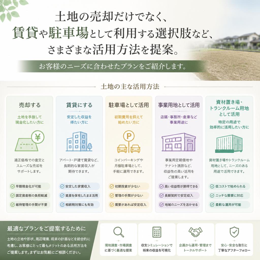 空地利用の選択肢