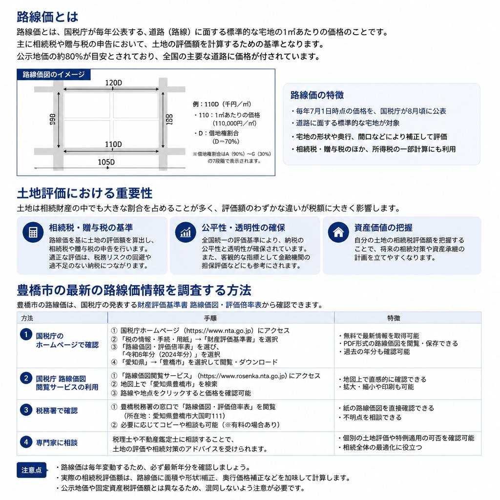 豊橋市の路線価とは？