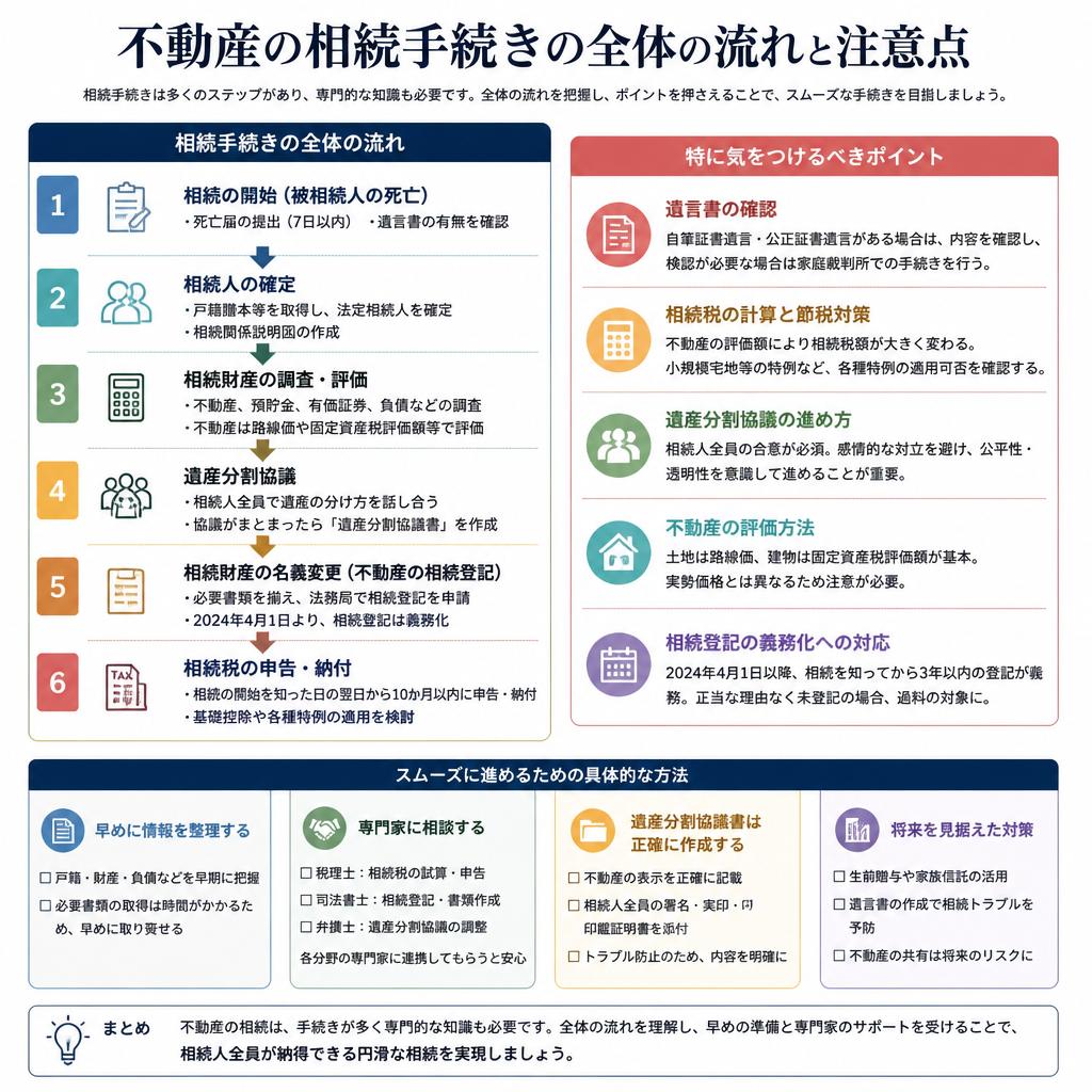 相続手続きの注意点と流れ