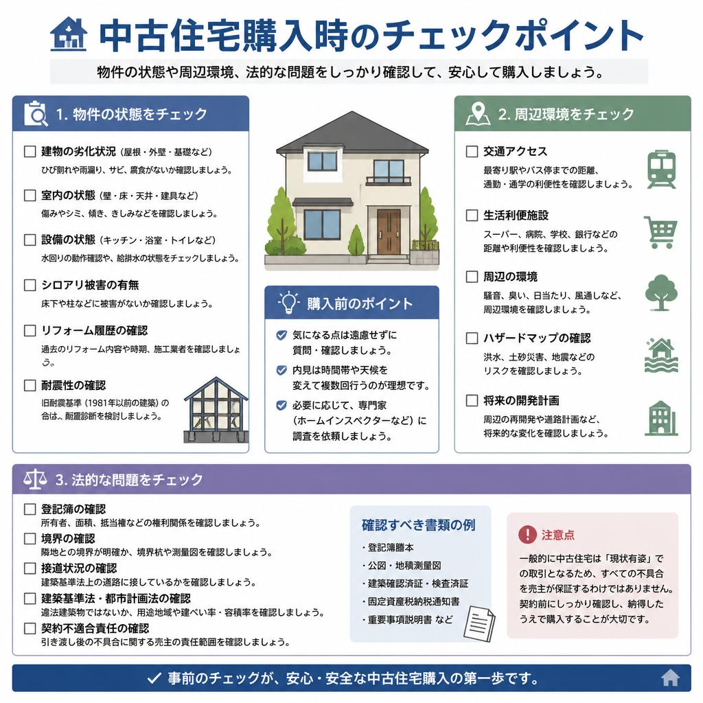 中古住宅購入のポイント